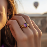 Aurora Amethyst Ring